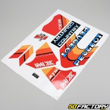 Kit grafiche adesivi Peugeot Country MXC nero