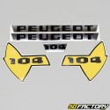 Kit grafiche adesivi Peugeot 104 giallo