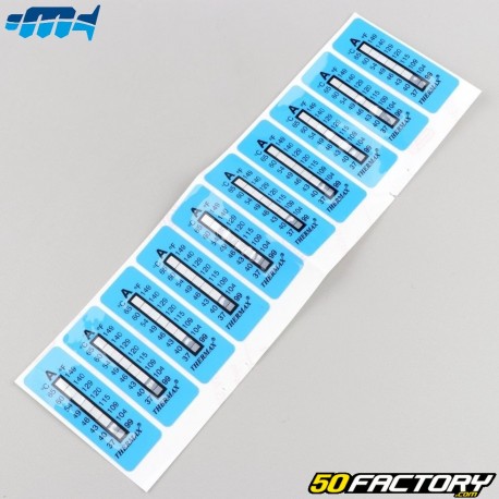 Termometri adesivi per motocross Marketing 51x18 mm 37 a 65°C (10 pezzi)