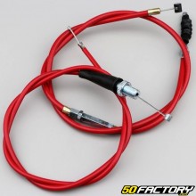 Câbles de gaz et d'embrayage Honda CRF 50 F rouges