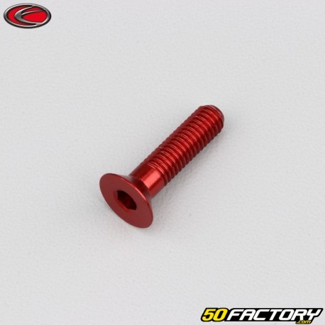 Tornillo de 6x25 mm cabeza avellanada BTR Evotech rojo (por unidad)