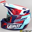 Capacete cross Leatt 8.5 Royal com máscara