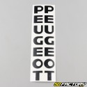 Etiquetas adhesivas de la horquilla Peugeot 103 negras