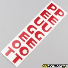 Fork sheath stickers Peugeot 103 red