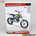 Moto em miniatura 1/12th Husqvarna FE 501 Maisto (kit modelo)