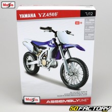 Motocicleta miniatura 1 / 12e Yamaha YZF 450 Maisto (kit de balança)