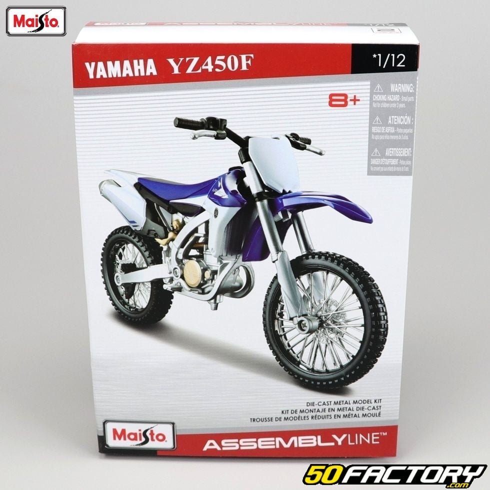 Moto miniature 1/12e Yamaha YZF 450 Maisto – Maquette à monter