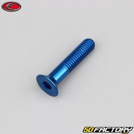 Tornillo de 6x30 mm cabeza avellanada Evotech azul BTR (por unidad)