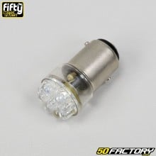 Ruiandsion BA20D Ampoule LED pour phare de moto H6 AC 6 V super lumineuse  2835 54SMD Chipsets Ampoule LED avec lentille de projecteur pour lampe