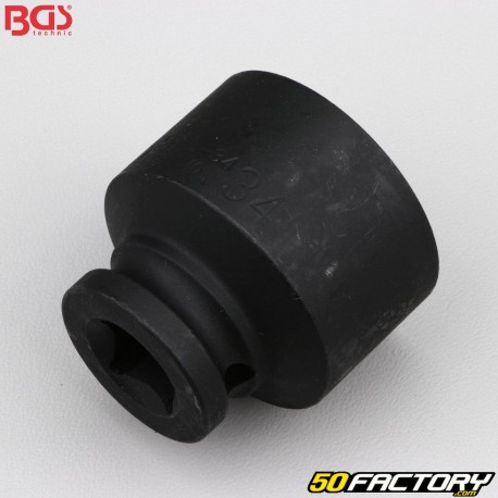 6-point 1&quot; impact socket 2&quot; mm BGS