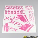 Kit déco Peugeot 103 SPX rose V1