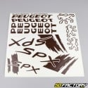Kit déco Peugeot 103 SPX marron V1