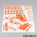 Kit déco Peugeot 103 SPX orange V1