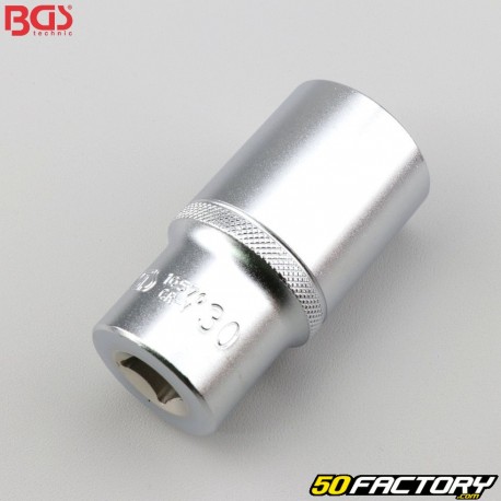 30 mm 6 mm point socket 1&#39;&#39; BGS long