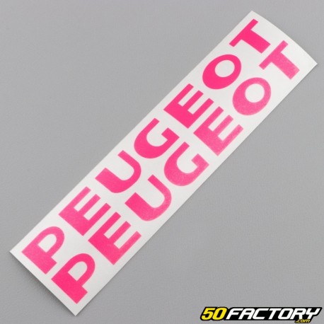 Aufkleber für die Motorabdeckung Peugeot Neonpink