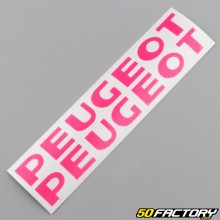 Stickers de carters moteur Peugeot 103 roses fluo
