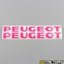 Aufkleber für die Motorabdeckung Peugeot Neonpink