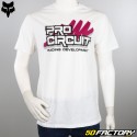 T-shirt Fox Racing Pro white circuit