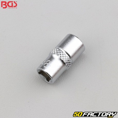 Soquete 8 mm 6 seções 1/4'' BGS