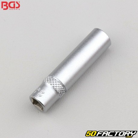 Soquete 8 mm 6 seções 1/4&#039;&#039; BGS longa
