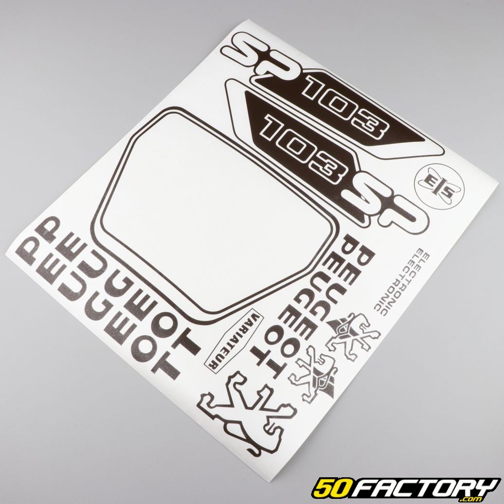 Kit déco Stickers Peugeot 103 SP Marron - Super Fabrique