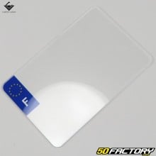 Motorcycle license plate transparent plate, 210x140 mm scooter without department (per unit)