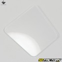 100x100 mm trapezoidal enduro motorcycle license plate transparent plate (single)