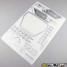 Kit déco Peugeot 103 SPX argent V2