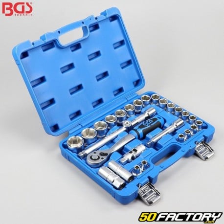 Ratchet and sockets 1 / 2 &#39;&#39; BGS (box of 27 pieces)