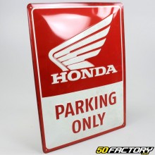 Enamel sign Honda Parking Only 30x40 cm