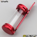 Red Chaft cylindrical insurance sticker holder