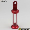 Red Chaft cylindrical insurance sticker holder