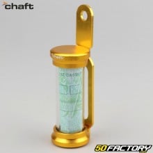Gold Chaft cylindrical sticker holder