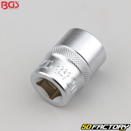 Soquete 20 mm 6 seções 1/2'' BGS