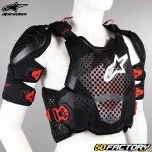 Alpinestars A-10 stone guards black and red