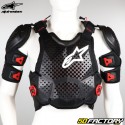 Giubbotto protettivo Alpinestars A-10 nero e rosso