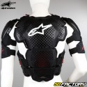 Chaleco de protección Alpinestars A-10 negro y rojo