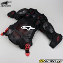 Chaleco de protección Alpinestars A-10 negro y rojo