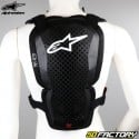 Colete proteção Alpinestars A-1 preto e vermelho