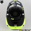 Capacete cross Fox Racing V1 Xpozr preto e amarelo neon