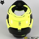 Casco cross Fox Racing V1 Xpozr nero e giallo neon