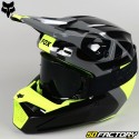 Helmet cross Fox Racing V1 Xpozr black and neon yellow