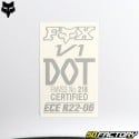 Capacete cross Fox Racing V1 Branco fosco sólido