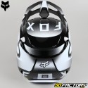 Casque cross Fox Racing V1 Leed noir et blanc
