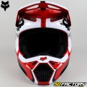 Capacete cross Fox Racing V1 Leed neon vermelho