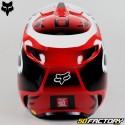 Capacete cross Fox Racing V1 Leed neon vermelho