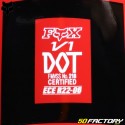 Casque cross Fox Racing V1 Leed rouge fluo