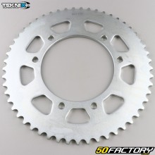 Rear sprocket 53 teeth steel 420 Derbi,  Rieju,  Yamaha,  Peugeot... gray V2