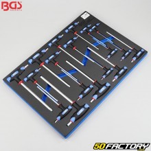 Llaves en forma de L para cajón de carro de taller BGS (18 piezas)