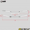 Guidon Ø28 mm Odi CFT Podium Honda, Kawasaki noir avec mousse